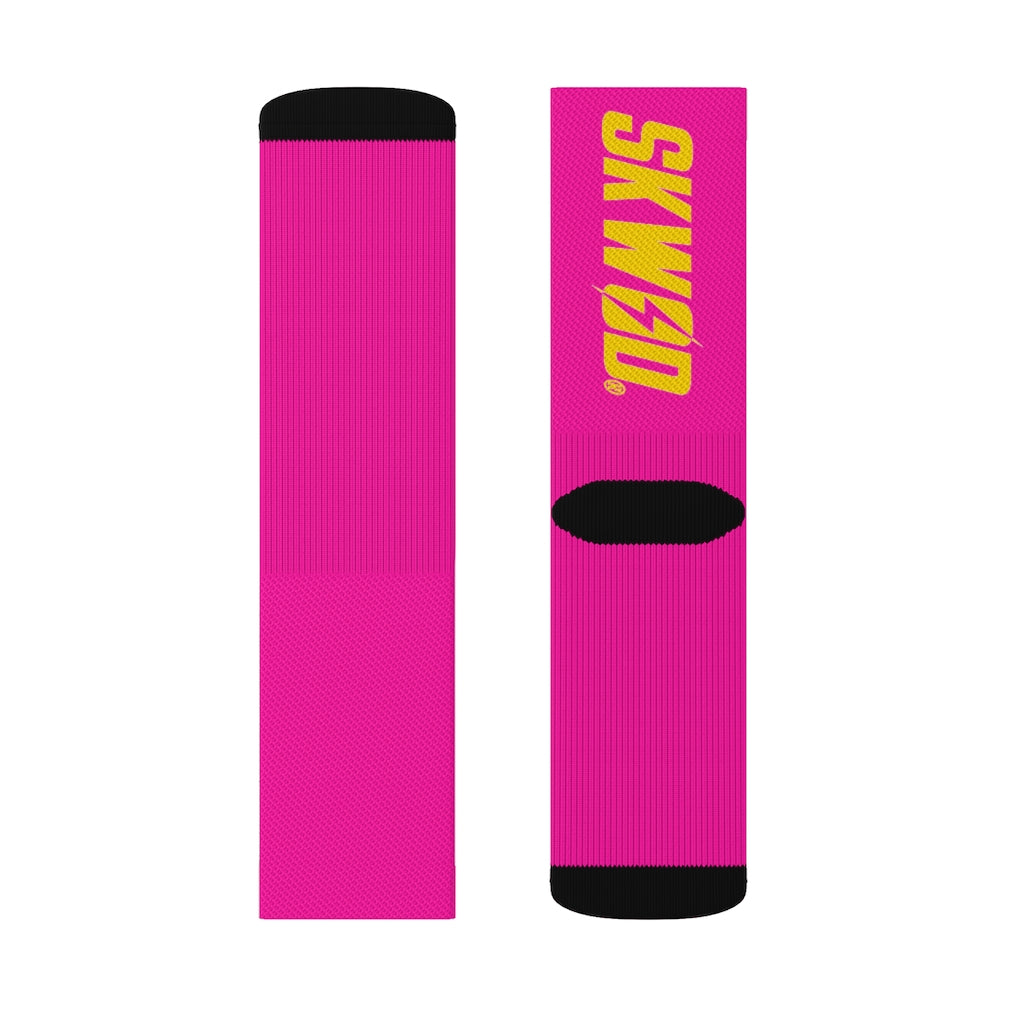 Magenta & Gold SKWOD Socks