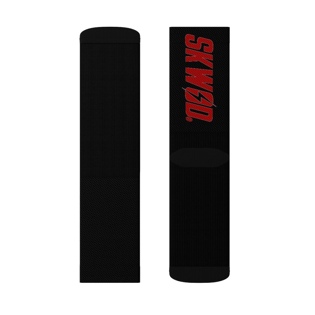 Black & Red SKWOD Socks