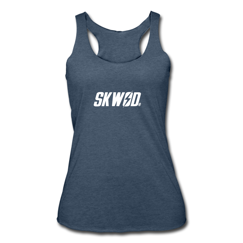 Women’s SKWOD Tri-Blend Racerback Tank - heather navy