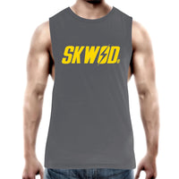 SKWOD Mens Tank Top Tee - yellow