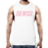 SKWOD Mens Tank Top Tee - PINK