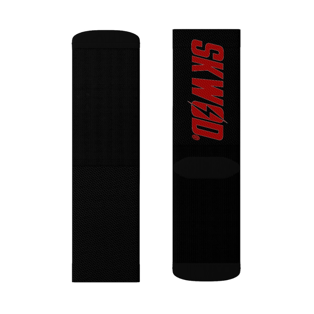 Black & Red SKWOD Socks