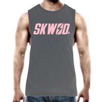 SKWOD Mens Tank Top Tee - PINK