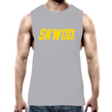 SKWOD Mens Tank Top Tee - yellow