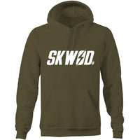 SKWOD Unisex Pocket Hoodie - White Logo