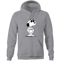 JOE COOL Skwod V2 (Snoopy skwod logo on logo) - Pocket Hoodie Sweatshirt