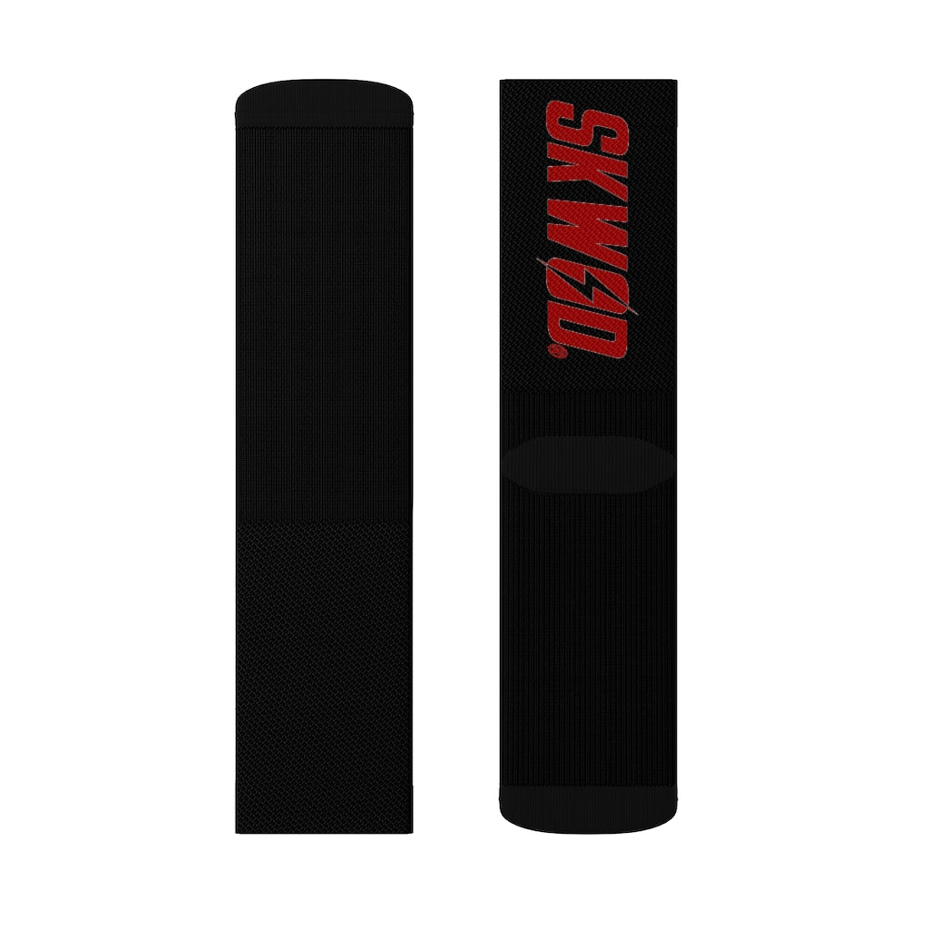 Black & Red SKWOD Socks