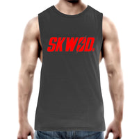 SKWOD Mens Tank Top Tee - Red