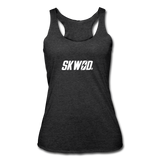 Women’s SKWOD Tri-Blend Racerback Tank - heather black