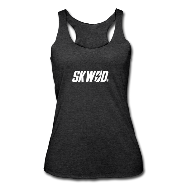 Women’s SKWOD Tri-Blend Racerback Tank - heather black