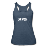 Women’s SKWOD Tri-Blend Racerback Tank - heather navy