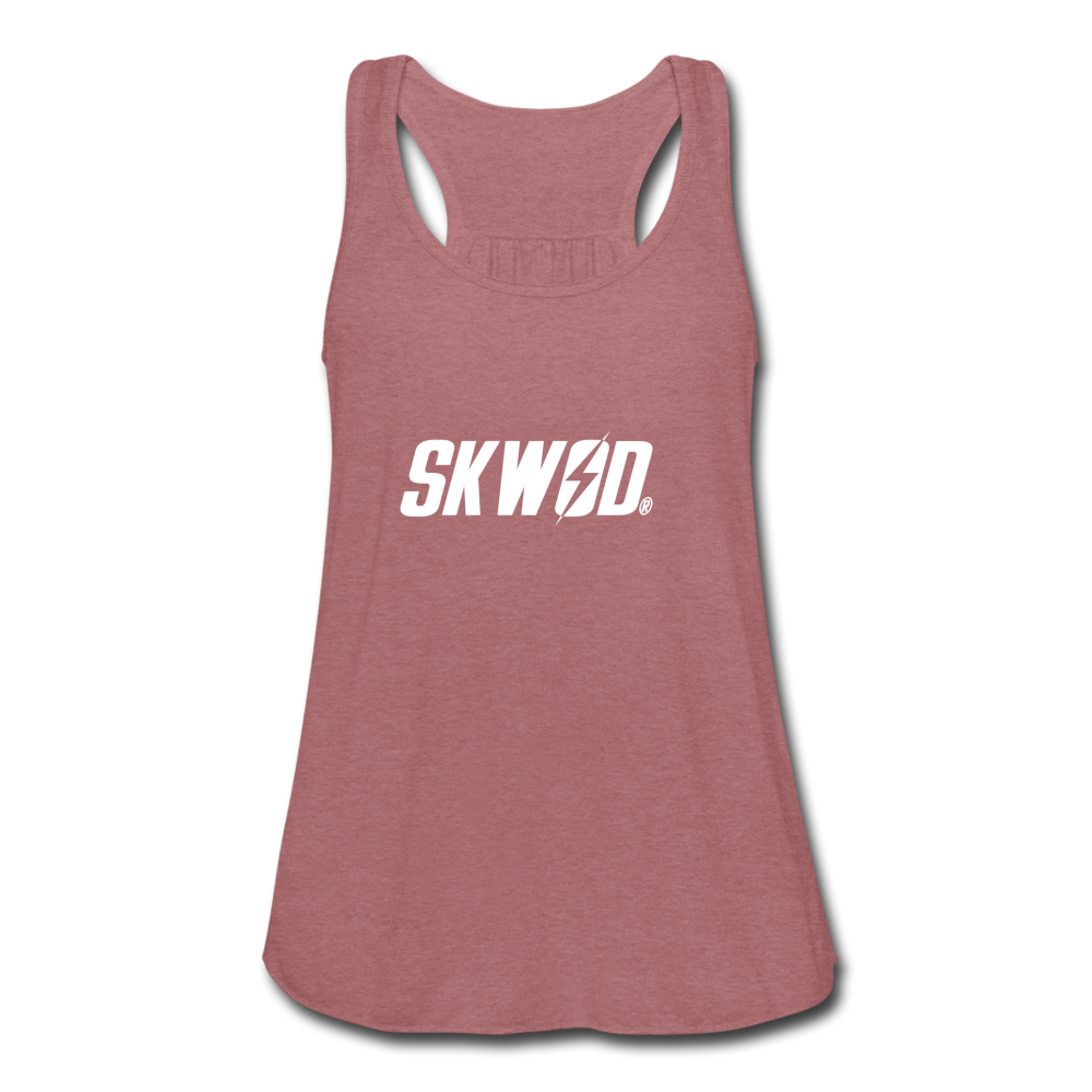 Women's  SKWOD Flowy Tank Top (LOOSE FIT) - mauve