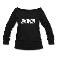 Women's SKWOD Wideneck Sweatshirt - off the shoulder - black