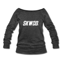 Women's SKWOD Wideneck Sweatshirt - off the shoulder - heather black