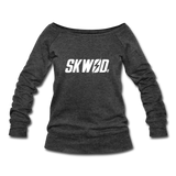 Women's SKWOD Wideneck Sweatshirt - off the shoulder - heather black